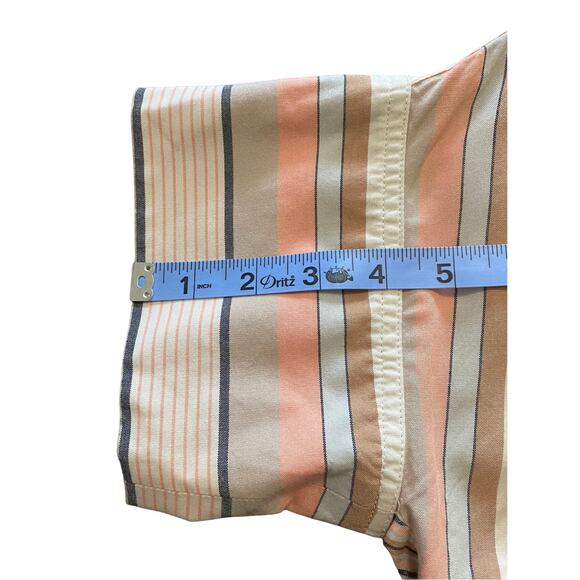 Madewell‎ Blouse Button Up Collared Aldwin Stripe Oversized Courier Shirt Small - Picture 10 of 11